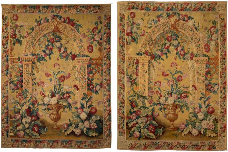 PAIR OF IMPORTANT LATE 17TH CENTURY GOBELINS TAPESTRIES