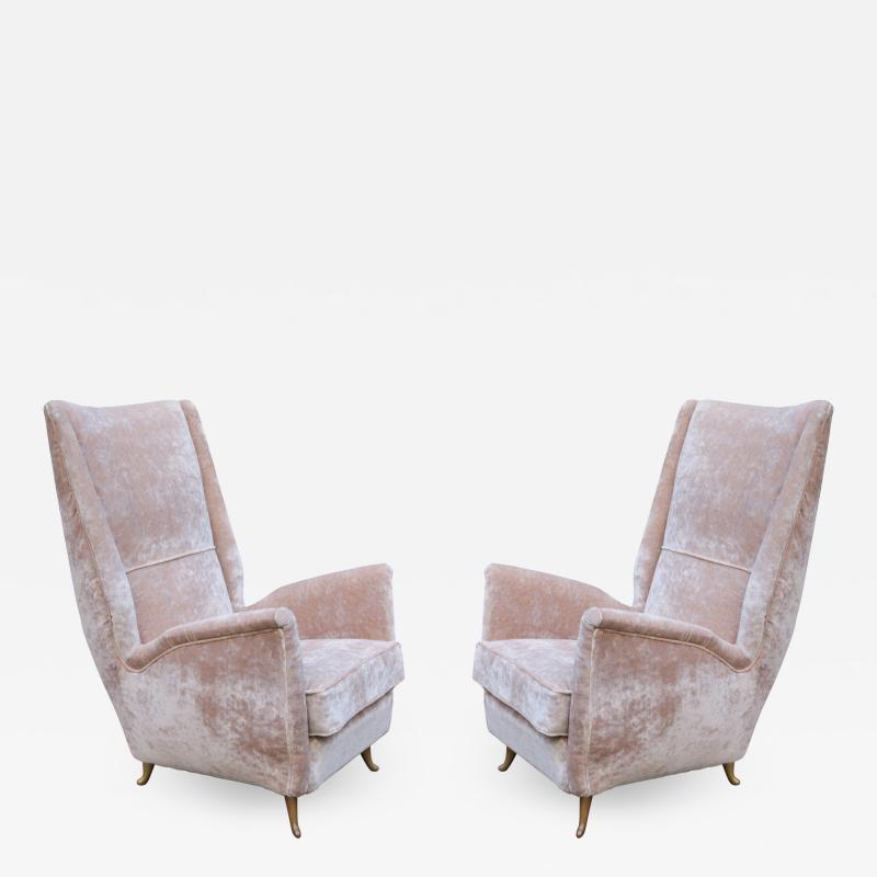 PAIR OF ITALIAN MODERNIST ARMCHAIRS BY ISA BERGAMO