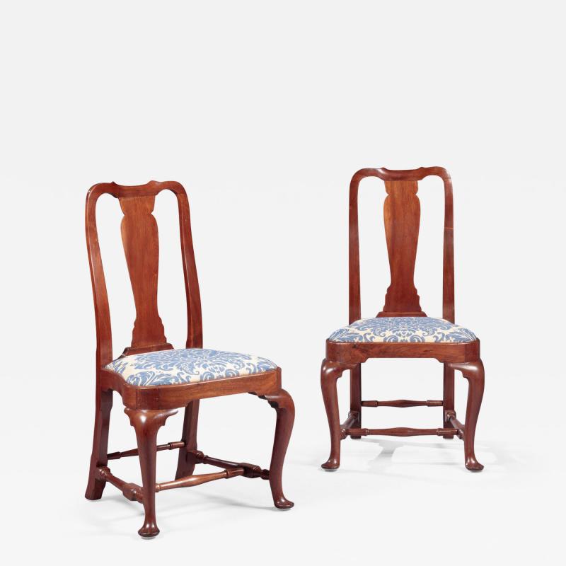 PAIR OF QUEEN ANNE SIDE CHAIRS