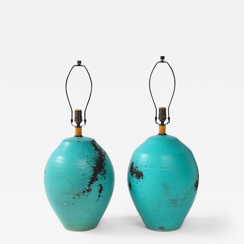 PAIR OF TABLE LAMPS BY CALIFORNIA CERAMIC DESIGNS