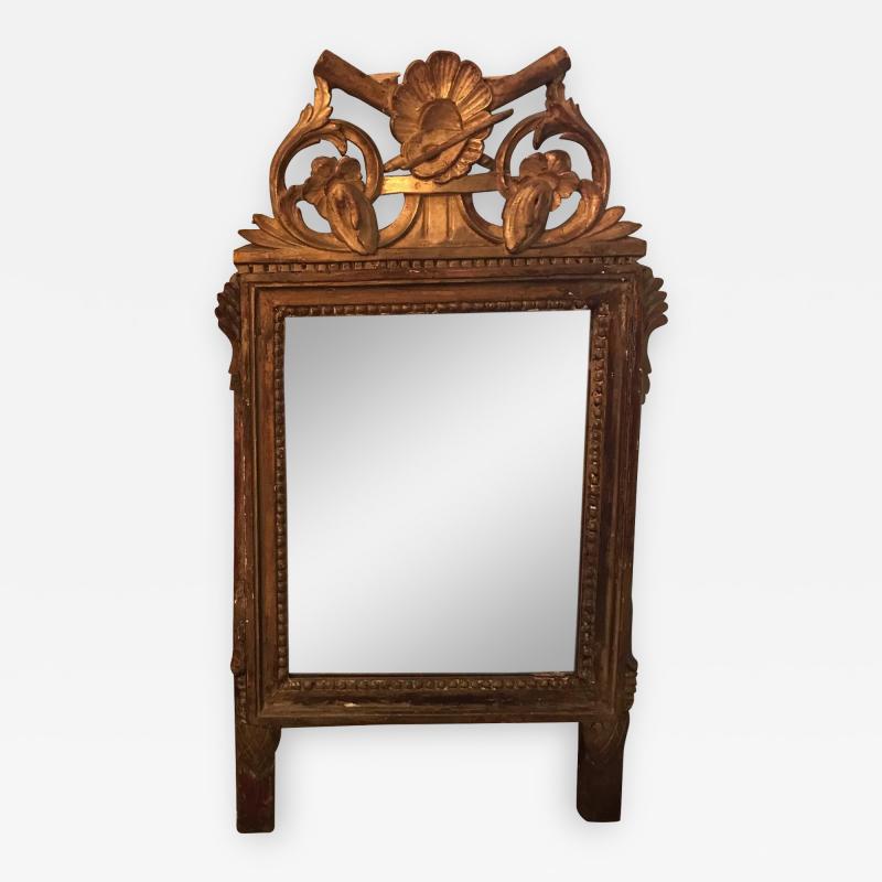 PETITE LOUIS XVI GILTWOOD MIRROR