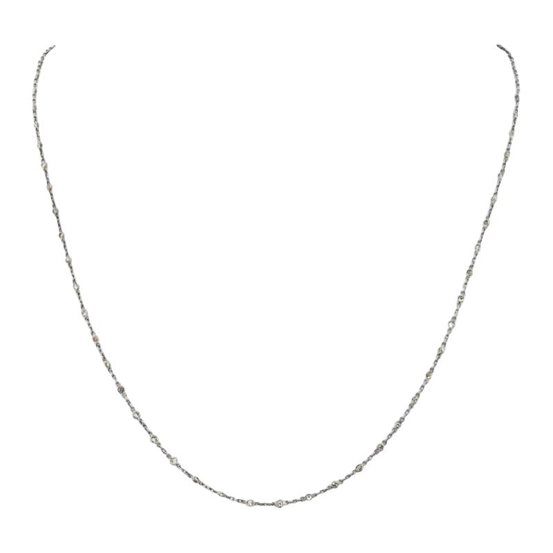 PLATINUM 2 75CTS DIAMONDS BY THE YARD NECKLACE