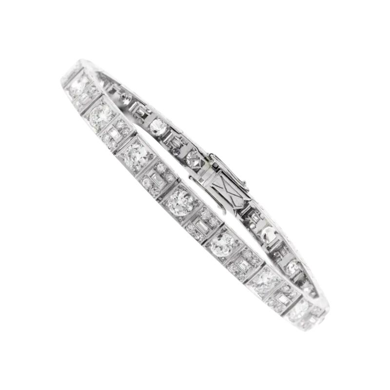 PLATINUM ART DECO DIAMOND BRACELET