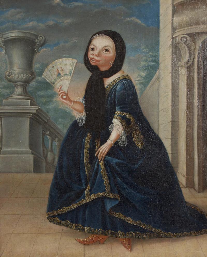 PORTRAIT OF AN ARISTOCRATIC YOUNG LADY