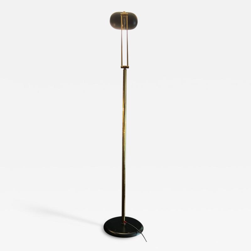 POST MODERNIST ITALIAN BRASS ADJUSTABLE FLOOR LAMP