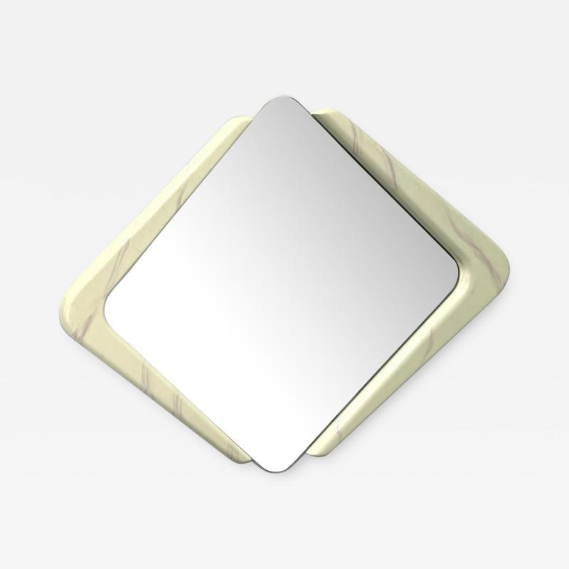 POST MODERNIST LACQUERED BOOMERANG WALL MIRROR