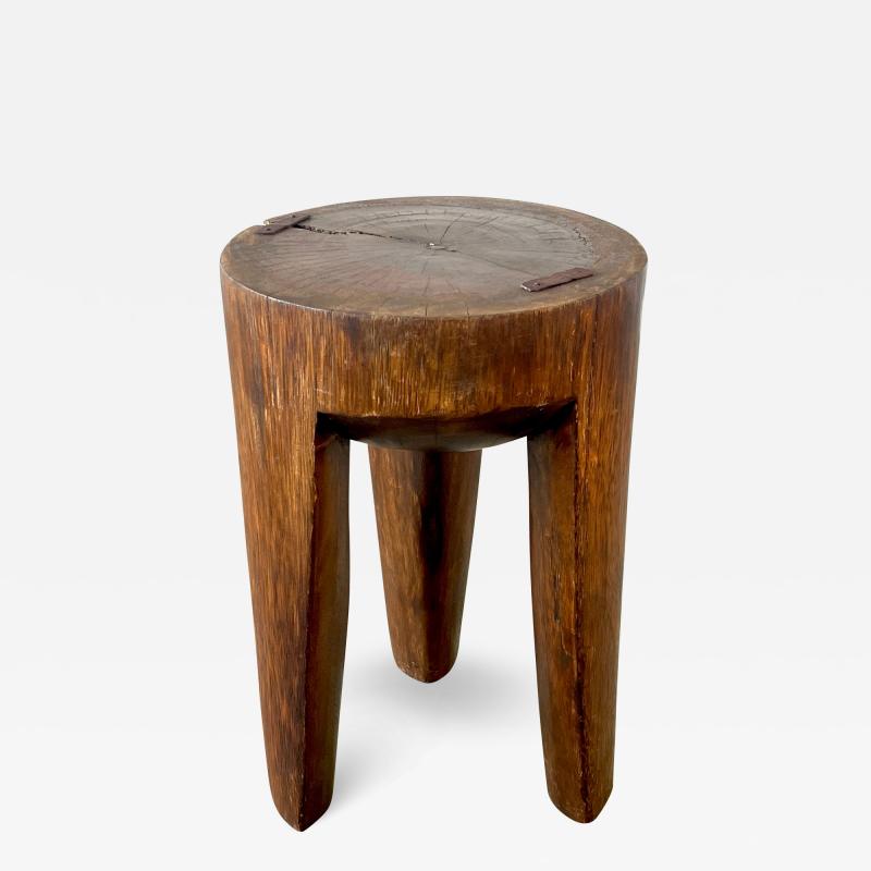 PRIMITIVE WOOD STOOL