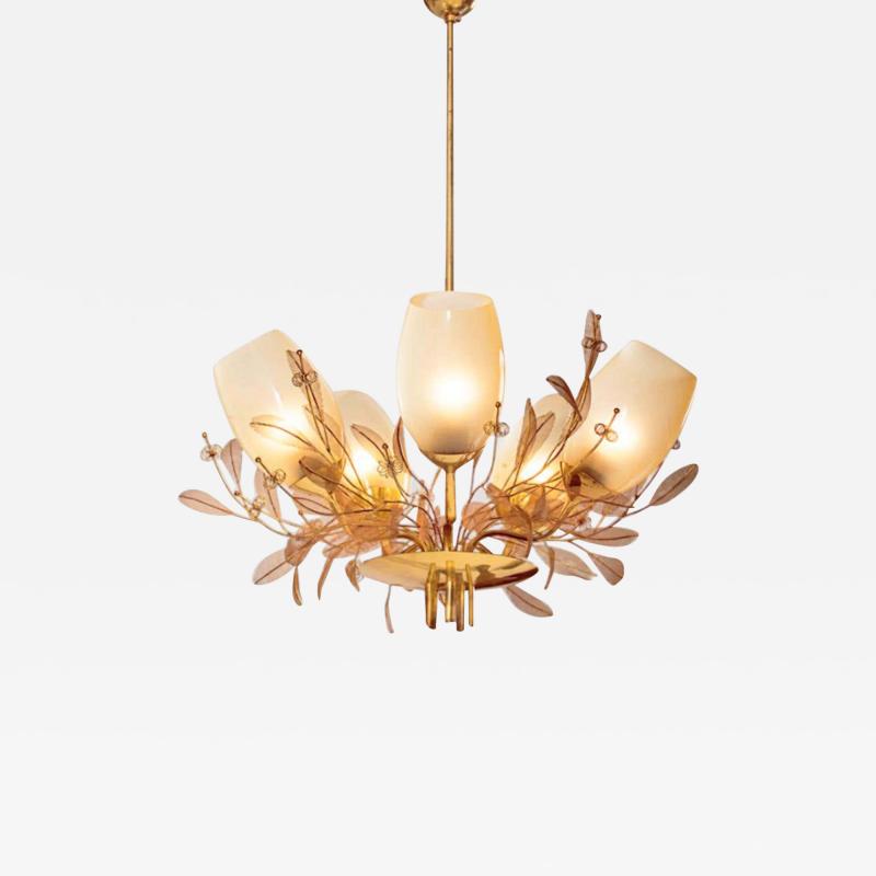 Paavo Tynell 5 Lights Chandelier by Paavo Tynell