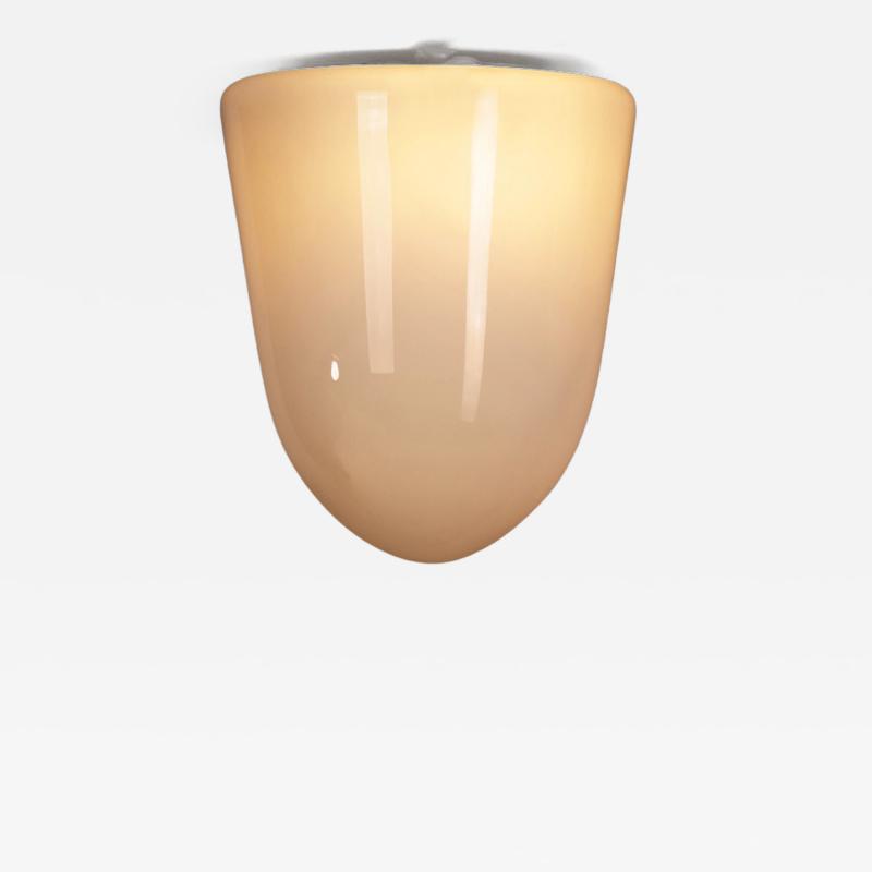 Paavo Tynell 80112 20 Milk Glass Ceiling Light by Paavo Tynell for Idman Oy Finland 1950s