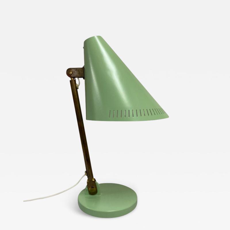 Paavo Tynell A Turqoise Mint Green Paavo Tynell Table Lamp Model 9222 Idman 1950s