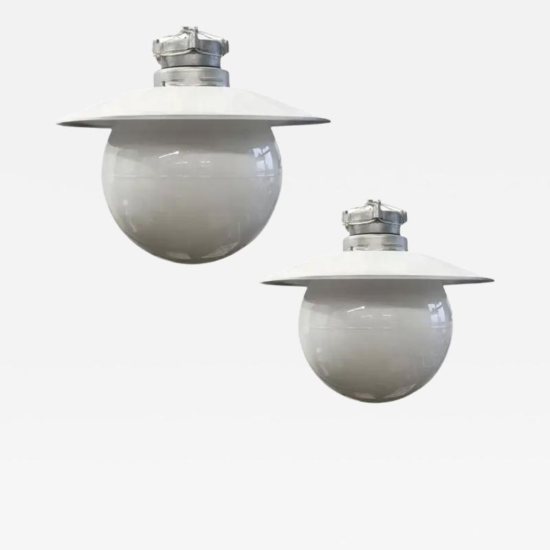 Paavo Tynell A pair of flush mount light by Paavo Tynell for Idman Oy Model H10 100 