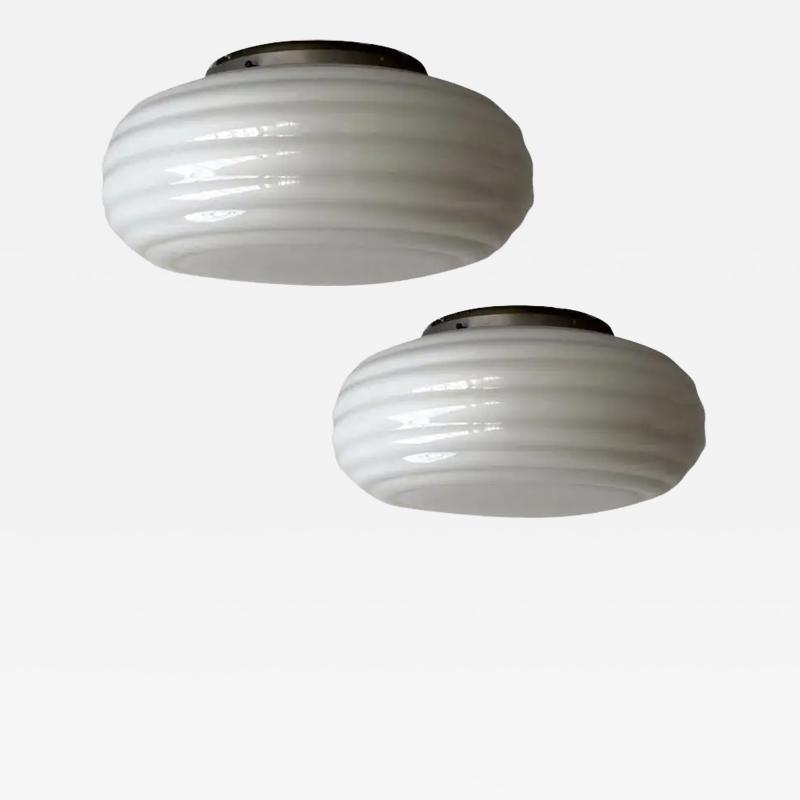 Paavo Tynell A pair of flush mount lighting by Paavo Tynell for Taito Idman Model 1621