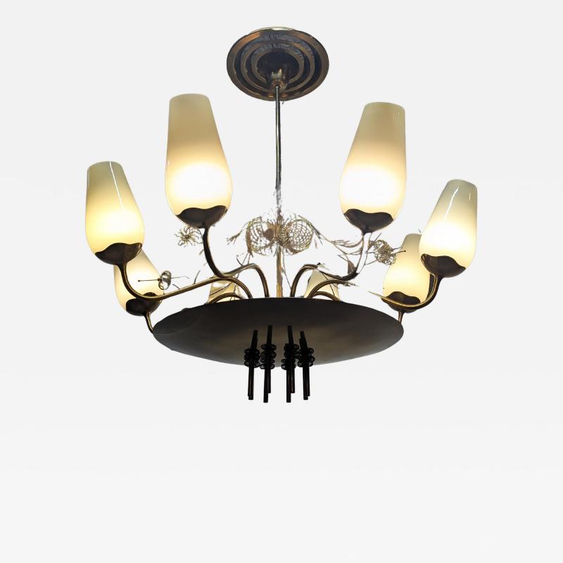 Paavo Tynell Large Paavo Tynell Chandelier Model 9037