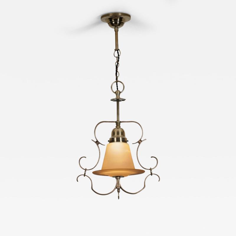 Paavo Tynell Model 1004 Brass Pendant Lamp by Paavo Tynell for Taito Finland 1930s