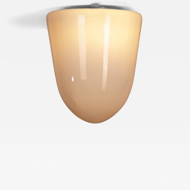 Paavo Tynell Model 80112 Opal Glass Flush Mount by Paavo Tynell for Idman Finland 1930s