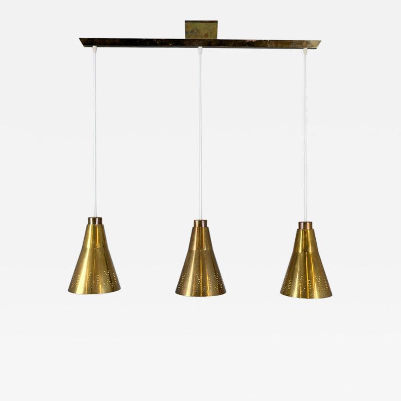 Paavo Tynell Modernist Paavo Tynell Perforated Brass Pendant Model 1995 3 Taito 1950s