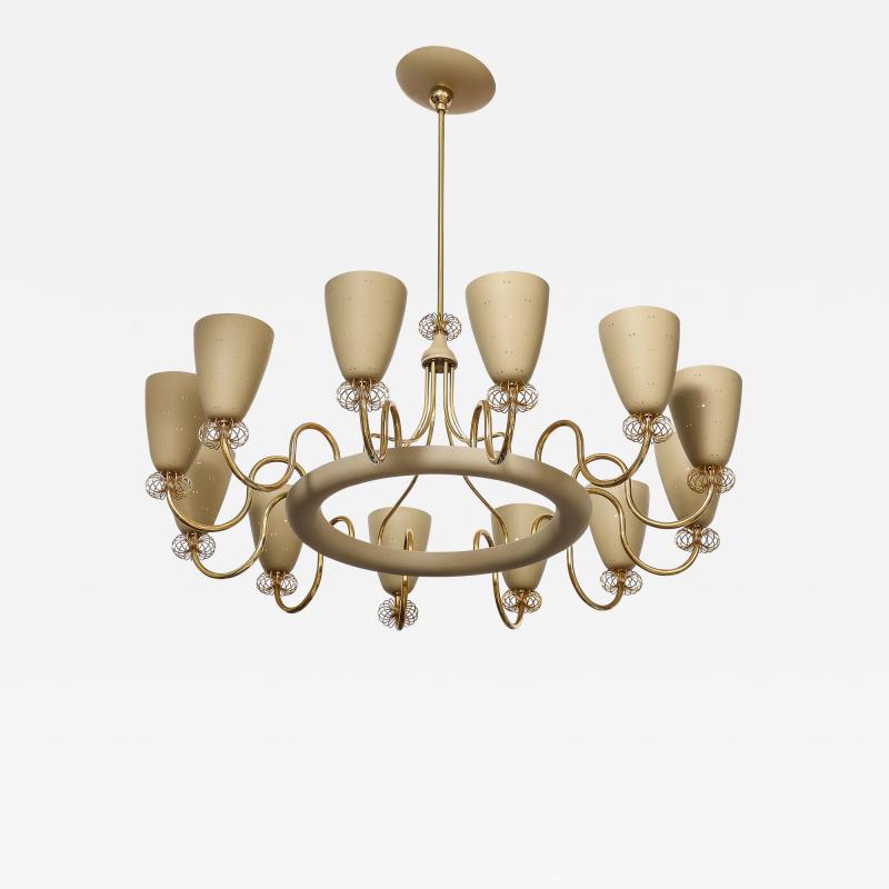 Paavo Tynell Paavo Tynell 12 Light Chandelier for Lightolier