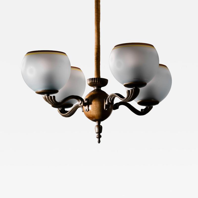 Paavo Tynell Paavo Tynell 4 arm chandelier for Taito