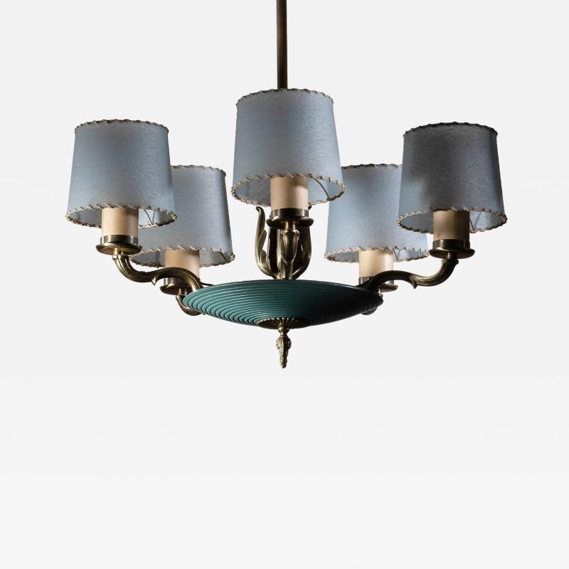 Paavo Tynell Paavo Tynell 5 arm chandelier for Taito