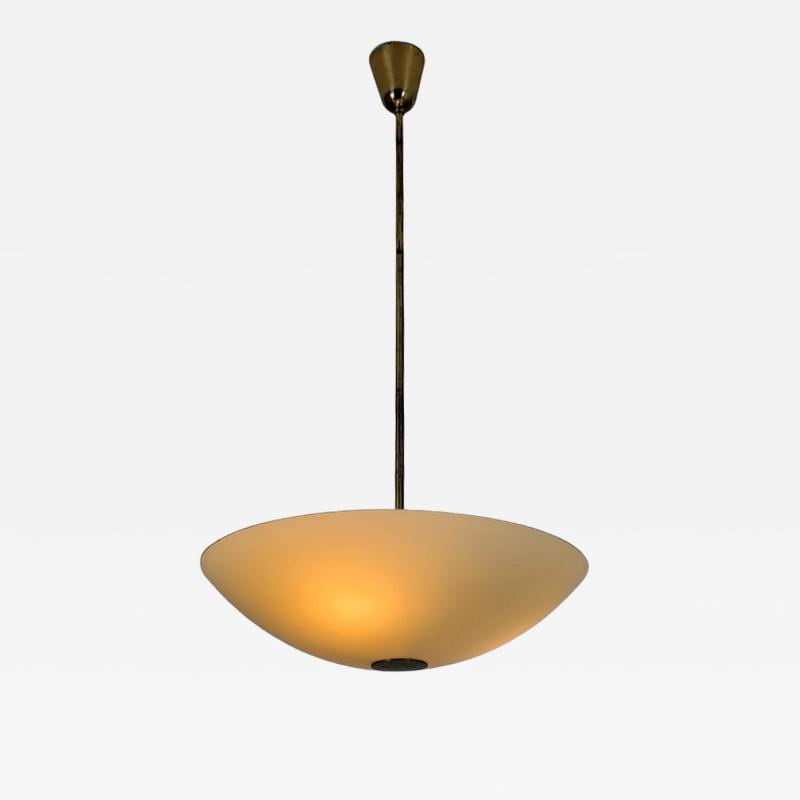 Paavo Tynell Paavo Tynell Chandelier in Brass Glass Model no 1017 Taito 1950s