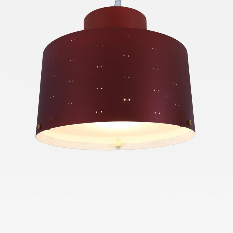 Paavo Tynell Paavo Tynell Round Starry Sky Flush Mount 9069 Burgundy Red Idman 1950s