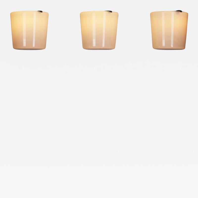 Paavo Tynell Paavo Tynell Set of 3 80112 25 Ceiling Lights for Idman Oy Finland 1950s