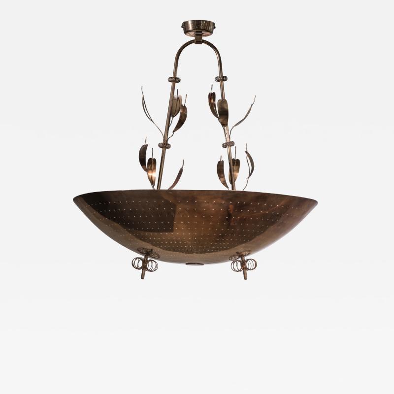 Paavo Tynell Paavo Tynell custom made brass chandelier