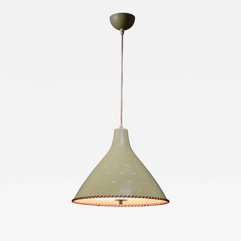 Paavo Tynell Paavo Tynell light yellow pendant with leather string
