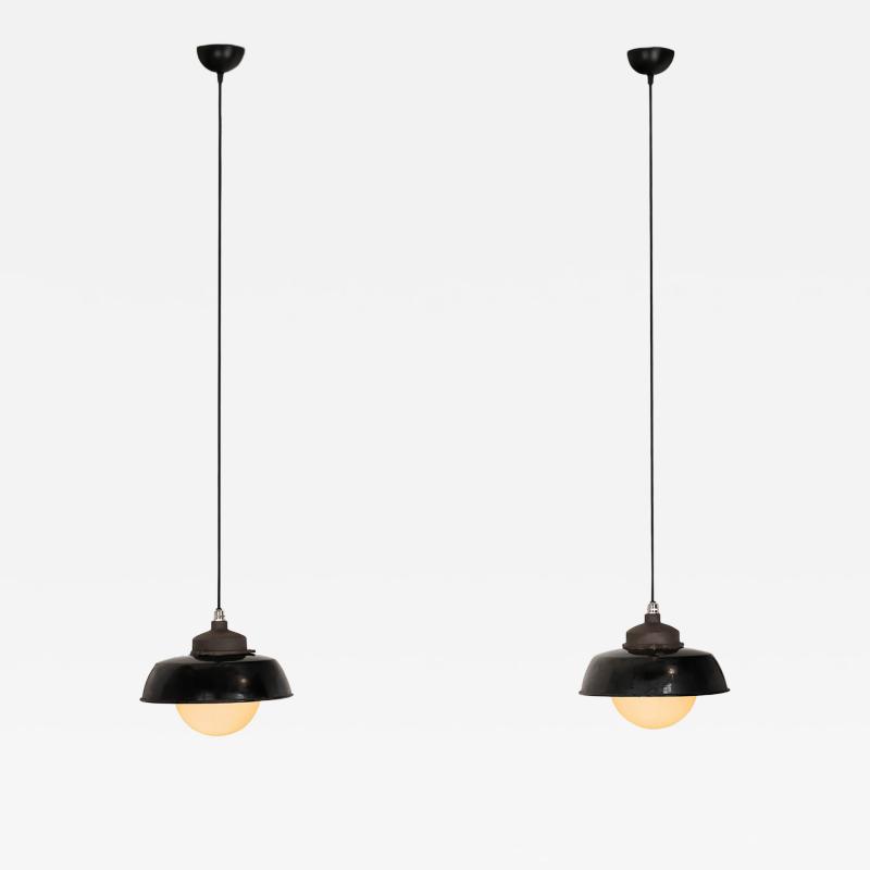 Paavo Tynell Pair of Paavo Tynell Hanging Lamps for Taito Finland ca 1930s