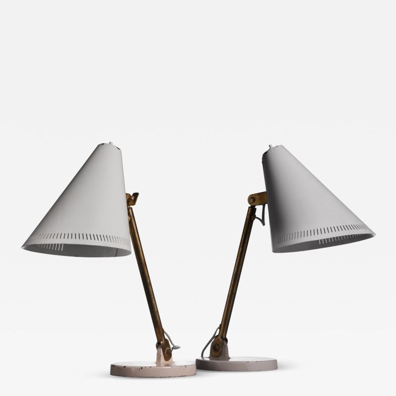 Paavo Tynell Pair of Paavo Tynell table lamps for Taito