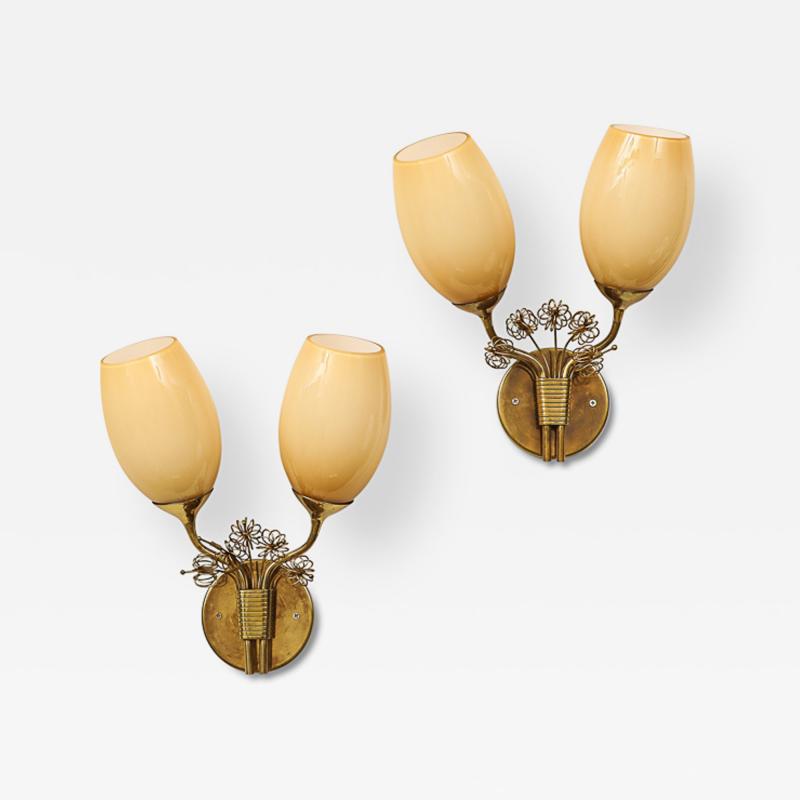 Paavo Tynell Pair of Wall Lights No 9453 by Paavo Tynell