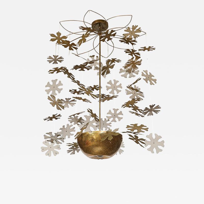 Paavo Tynell Rare Snowflake Ceiling Fixture