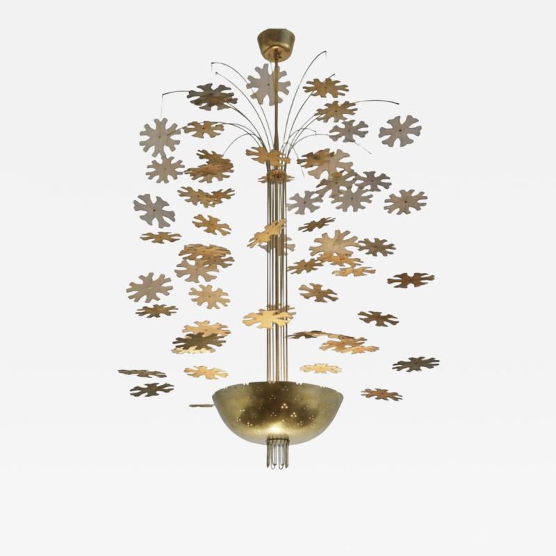 Paavo Tynell Snowflakes chandelier by Paavo Tynell