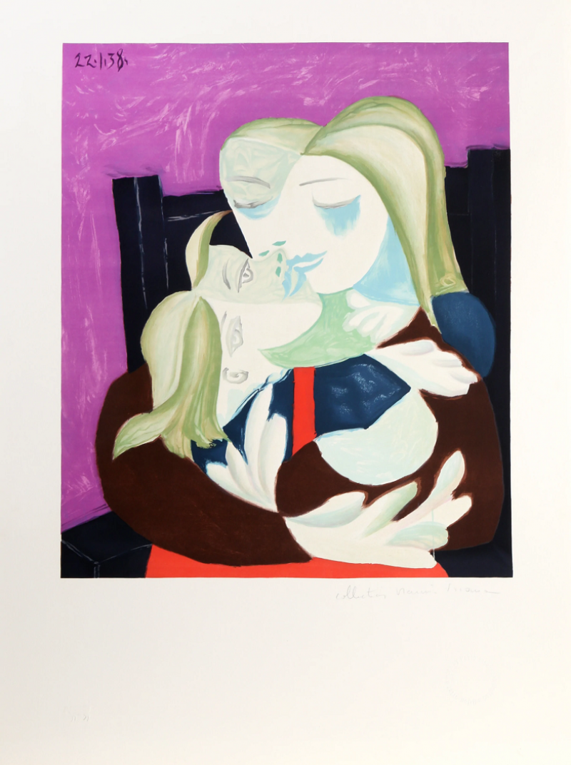 Pablo Picasso Femme et Enfant Enlaces