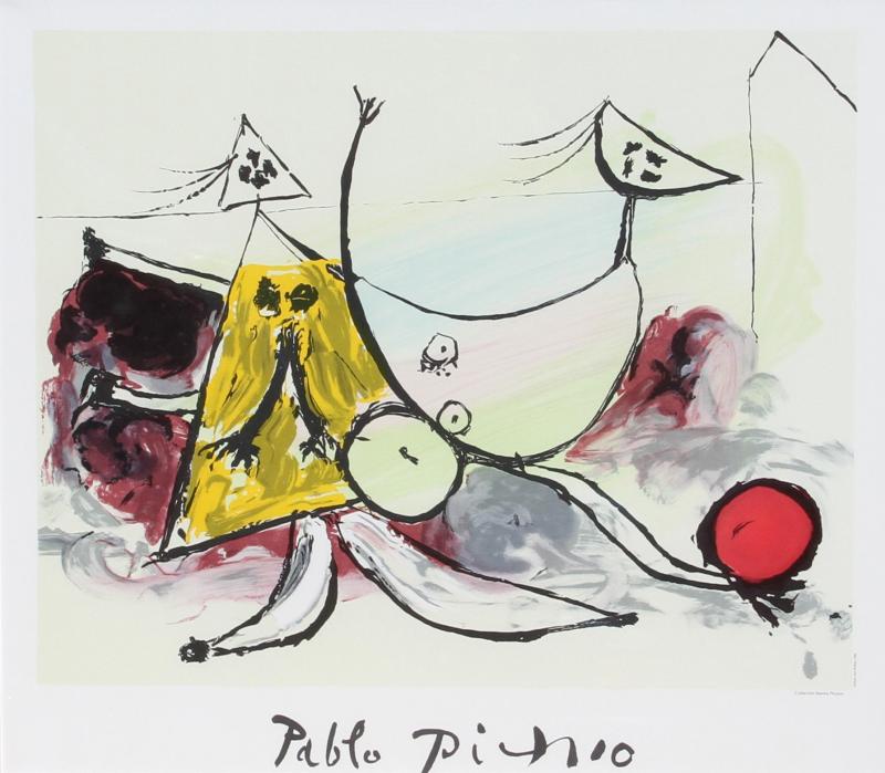Pablo Picasso Femme sur la Plage Jouant au Balloon