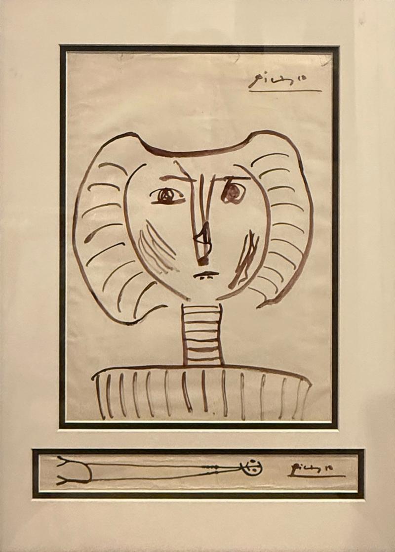Pablo Picasso PICASSO LITHOGRAPH PICASSO AND THE HUMAN COMEDY