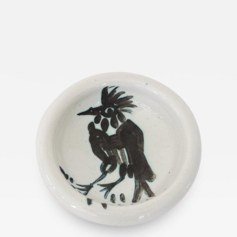 Pablo Picasso Pablo Picasso Ceramic Dish Picasso Editions Madoura Bird With Tuft c 1952