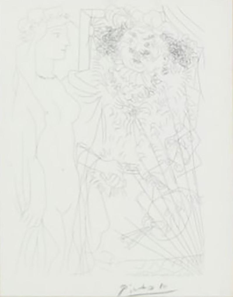Pablo Picasso Pablo Picasso Rembrandt and Woman in a Veil