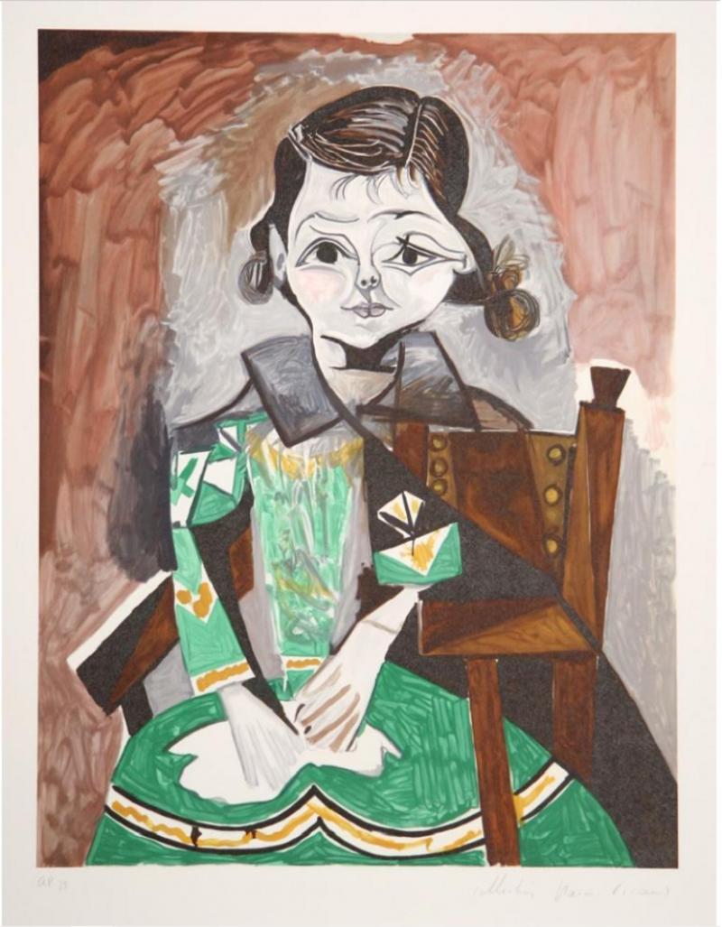 Pablo Picasso Petite Fille a la Robe Verte Paloma Picasso 