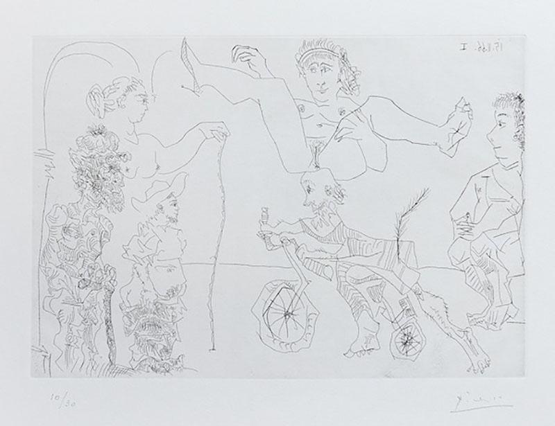 Pablo Picasso Plate 5 from Le Cocu Magnifique by PABLO PICASSO
