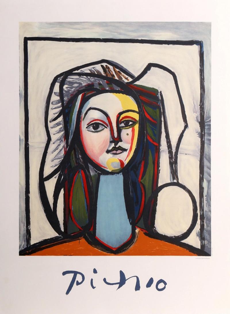 Pablo Picasso Portrait au Cou Bleu