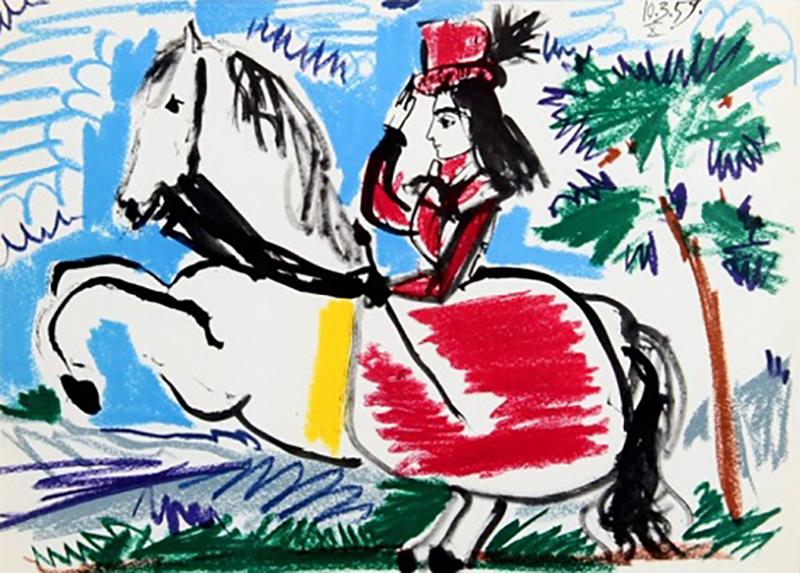 Pablo Picasso Woman on Horse 3