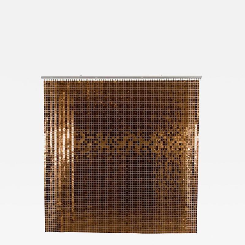 Paco Rabanne Iconic Copper Color Space Curtain by Paco Rabanne