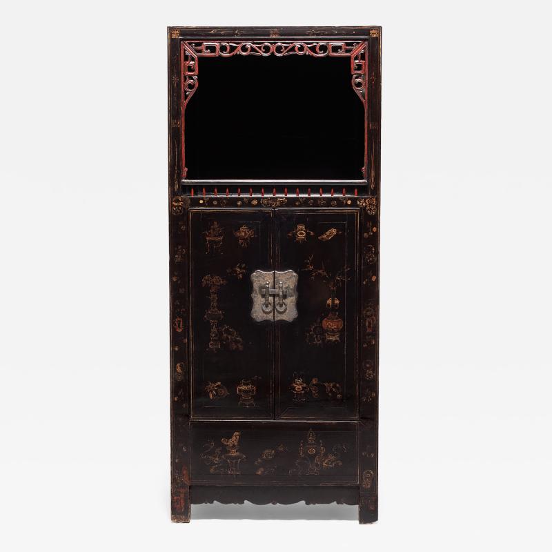 Painted Book Cabinet