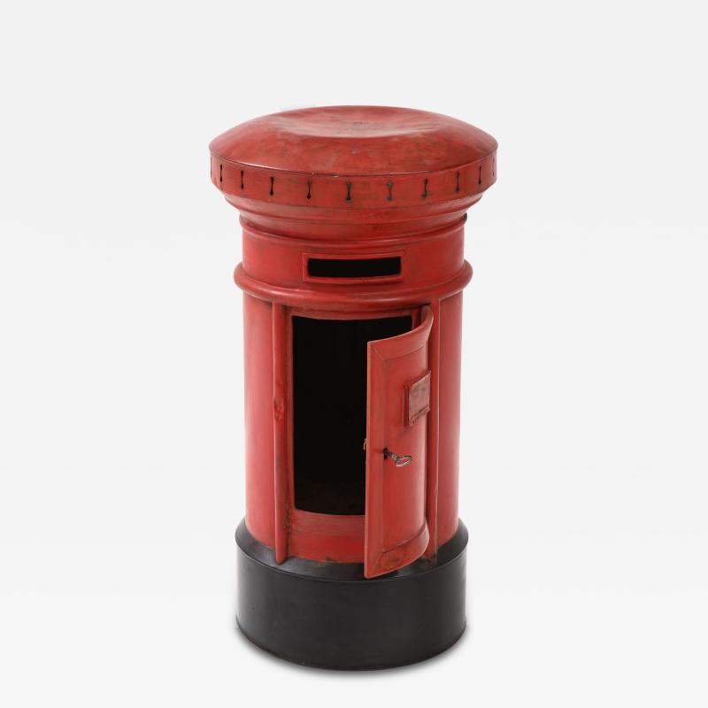 Painted English post box