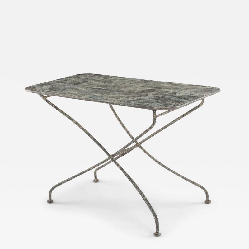 Painted Iron French Garden Table