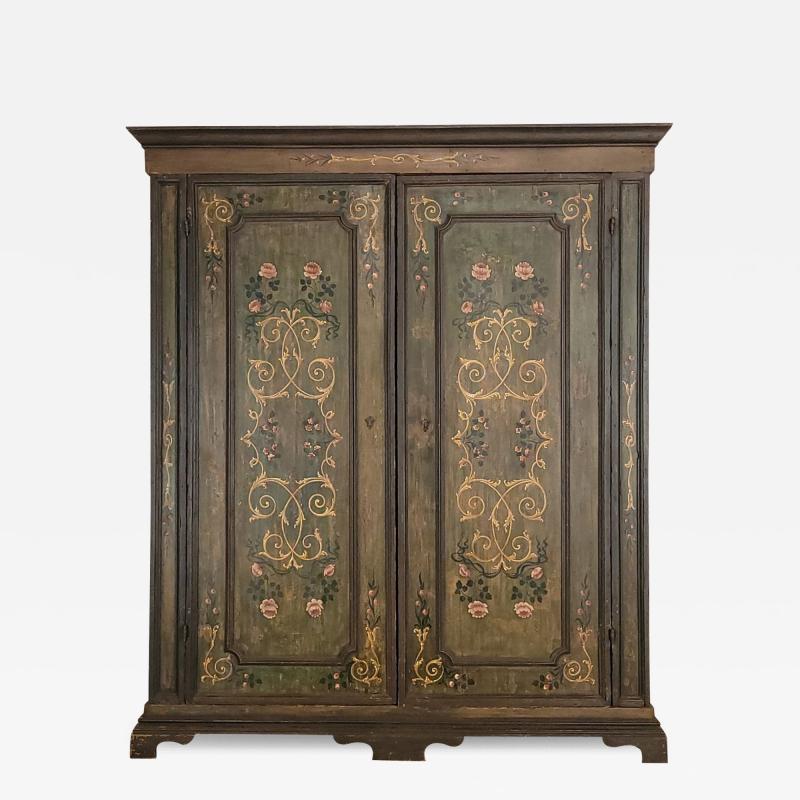 Painted Italian Baroque cabinet 18th or 19th century circa 1820