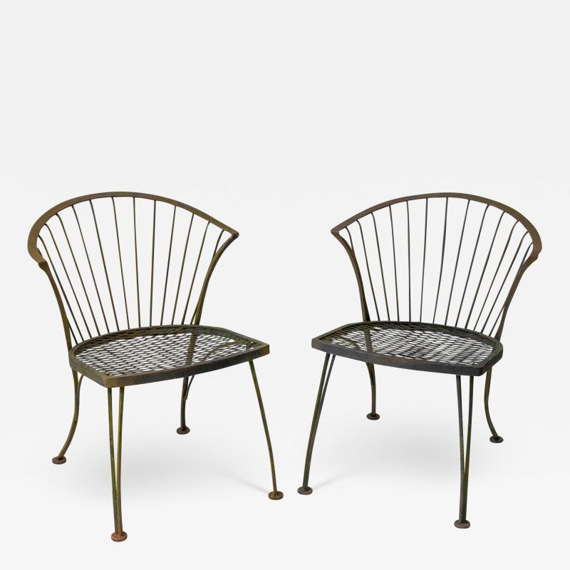 Pair Iron Side Chairs