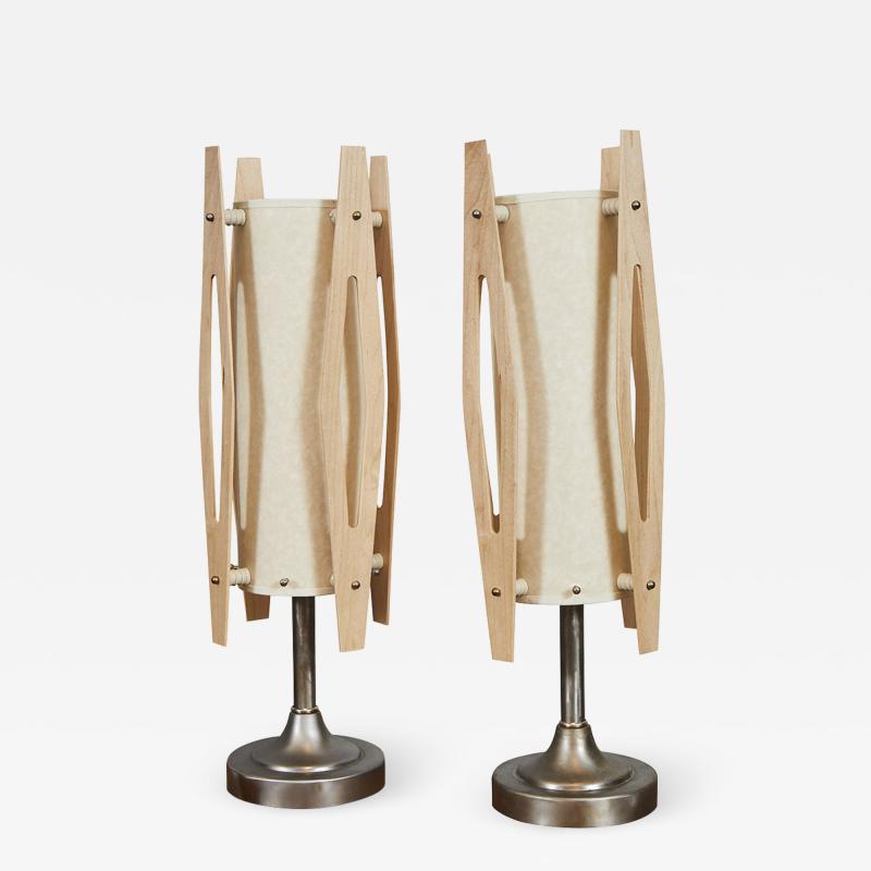 Pair Mid Century Modern Table Lamps