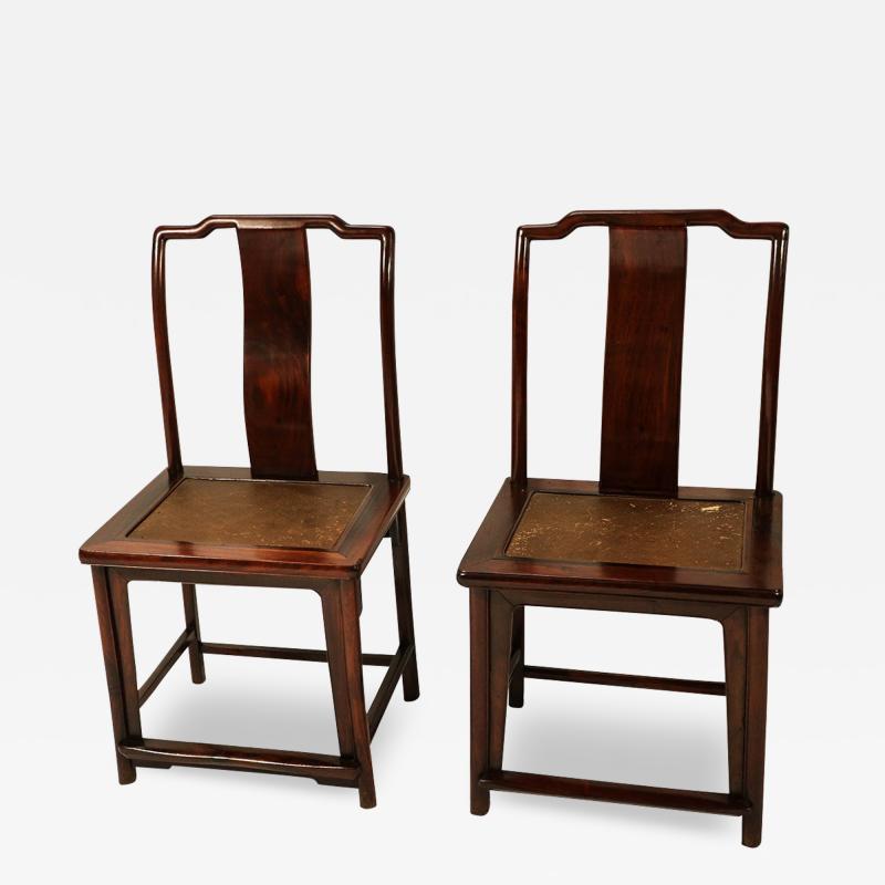 Pair Ming Dynasty style 19 century Chinese Chairs